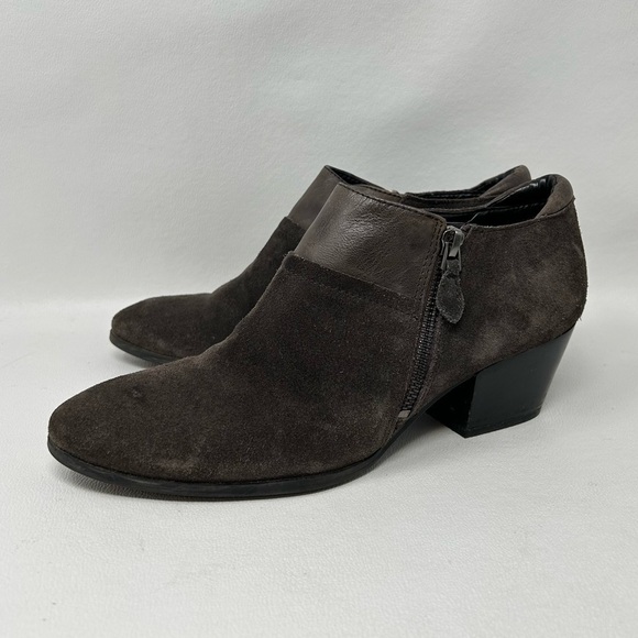 Franco Sarto L-Grecko Leather Ankle Boots, Side Zip, Women’s Size 8.5M - Picture 1 of 13